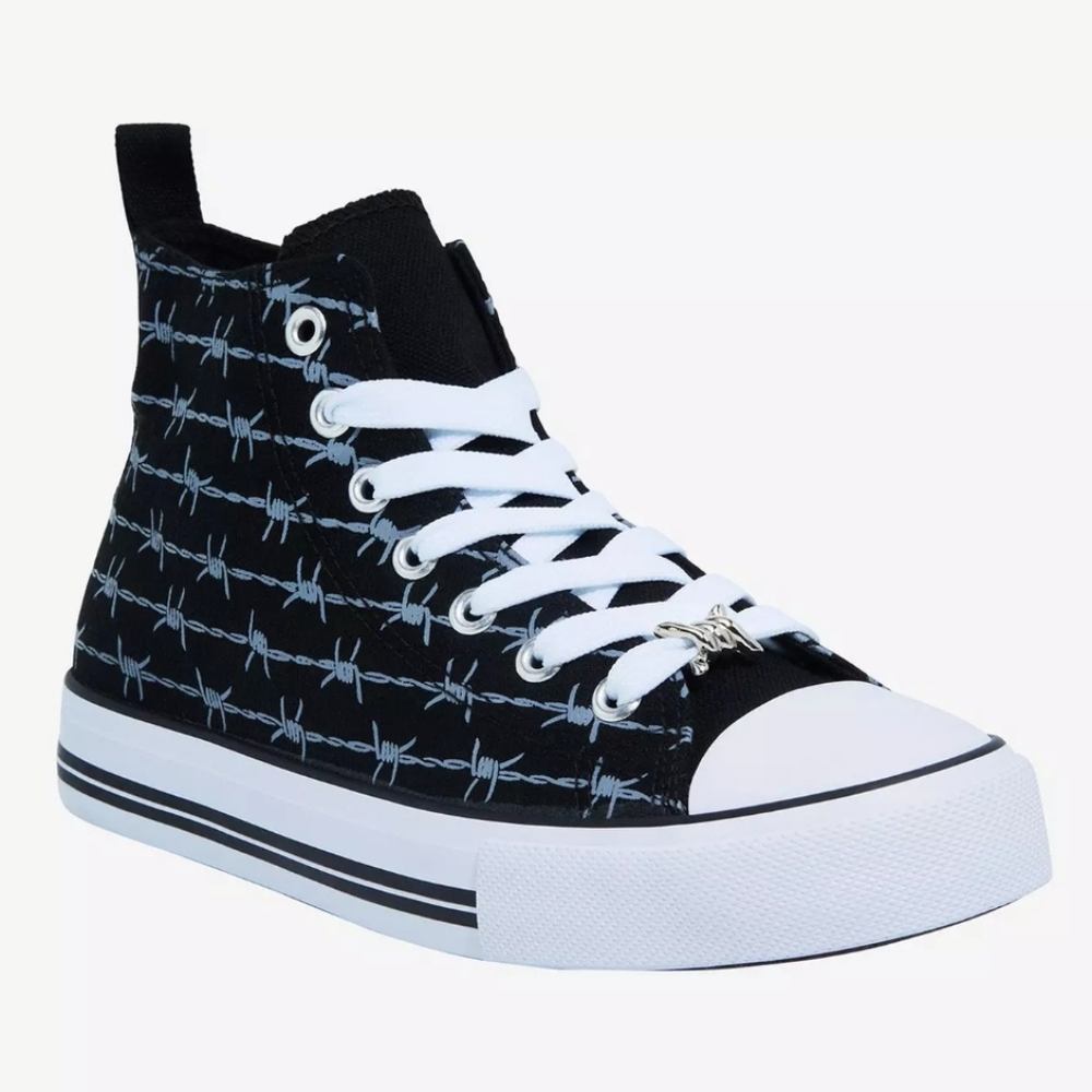 Barbed Wire Hi-Top Sneakers